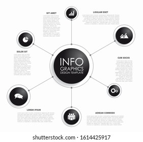 Infographic design template with place for your data. Vector illustration.