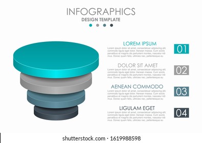 Infographic design template with place for your data. Vector illustration.
