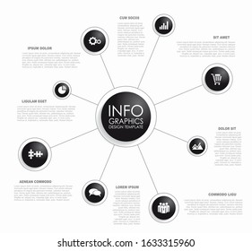 Infographic design template with place for your data. Vector illustration.