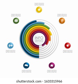 Infographic design template with place for your data. Vector illustration.