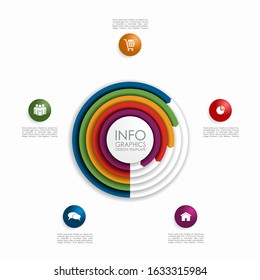Infographic design template with place for your data. Vector illustration.