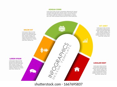 Plantilla de diseño gráfico con lugar para sus datos. Ilustración vectorial.