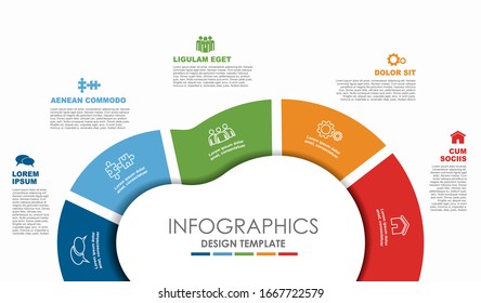 Infographic design template with place for your data. Vector illustration.