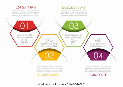 Plantilla de diseño gráfico con lugar para sus datos. Ilustración vectorial.