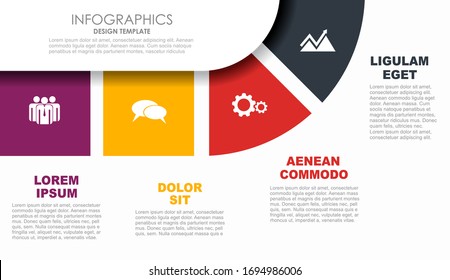 Infographic design template with place for your data. Vector illustration.