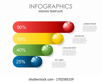 Infographic design template with place for your data. Vector illustration.
