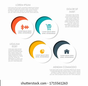 Infographic design template with place for your data. Vector illustration.