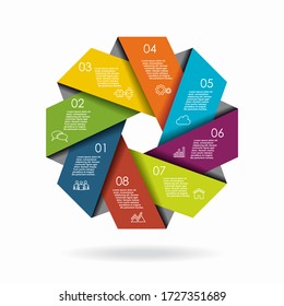 Infographic design template with place for your data. Vector illustration.