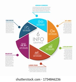 Infografische Designvorlage mit Platz für Ihre Daten. Vector-Abbildung.