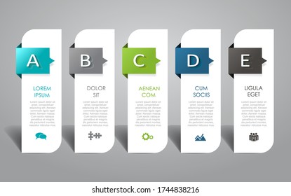 Infographic design template with place for your data. Vector illustration.
