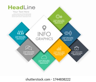 Infographic design template with place for your data. Vector illustration.