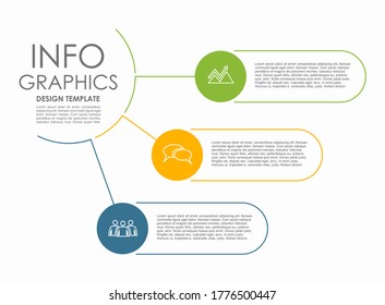 Plantilla de diseño infográfico con lugar para sus datos. Ilustración vectorial.