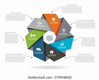 Infographic design template with place for your data. Vector illustration.