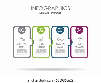 Plantilla de diseño infográfico con lugar para sus datos. Ilustración vectorial.