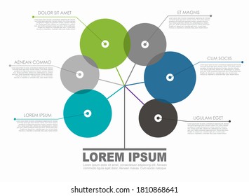 Infographic design template with place for your data. Vector illustration.