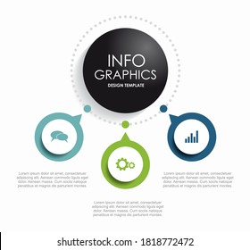 Infographic design template with place for your data. Vector illustration.