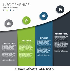 Infographic design template with place for your data. Vector illustration.