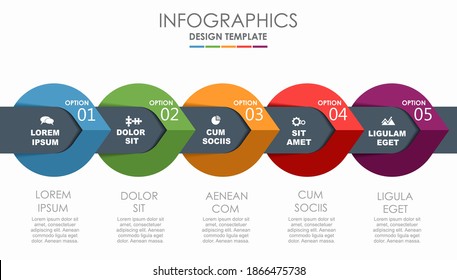Infographic design template with place for your data. Vector illustration.