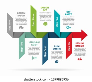 Plantilla de diseño infográfico con lugar para sus datos. Ilustración vectorial.