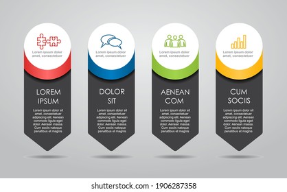 Infographic design template with place for your data. Vector illustration.