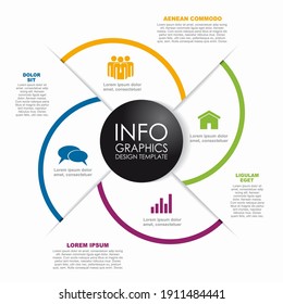 Infographic design template with place for your data. Vector illustration.