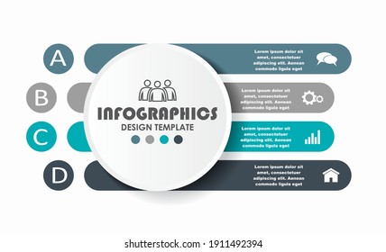 Infographic design template with place for your data. Vector illustration.