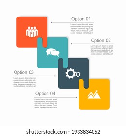 Plantilla de diseño infográfico con lugar para sus datos. Ilustración vectorial.