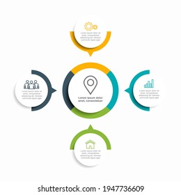 Infographic design template with place for your data. Vector illustration.