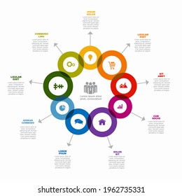 Infographic design template with place for your data. Vector illustration.
