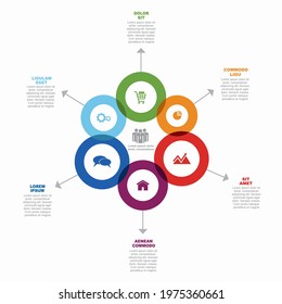 Infographic design template with place for your data. Vector illustration.