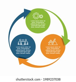 Plantilla de diseño infográfico con lugar para sus datos. Ilustración vectorial.