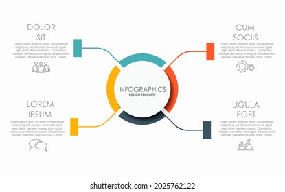 Infographic design template with place for your data. Vector illustration.