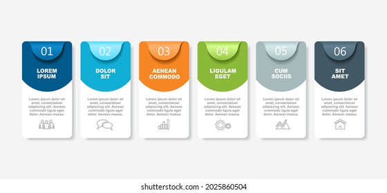Plantilla de diseño infográfico con lugar para sus datos. Ilustración vectorial.