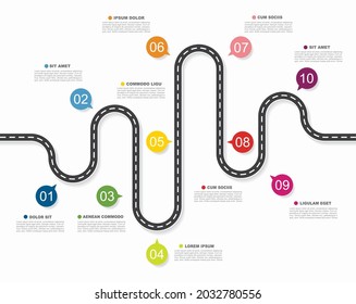 Infografische Design-Vorlage mit Platz für Ihre Daten. Vektorgrafik.