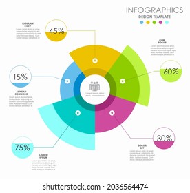 Infographic design template with place for your data. Vector illustration.