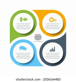 Infographic design template with place for your data. Vector illustration.