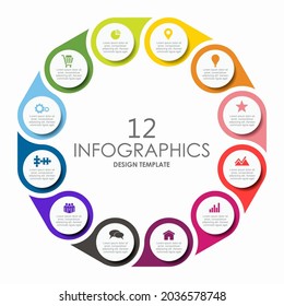 Infographic design template with place for your data. Vector illustration.