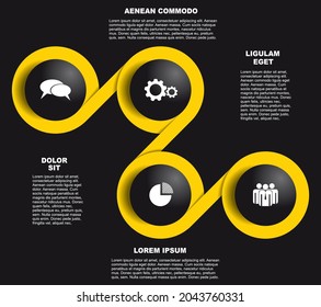 Infographic design template with place for your data. Vector illustration.