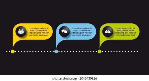 Plantilla de diseño infográfico con lugar para sus datos. Ilustración vectorial.