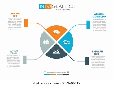 Infographic design template with place for your data. Vector illustration.