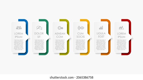 Infografische Design-Vorlage mit Platz für Ihre Daten. Vektorgrafik.