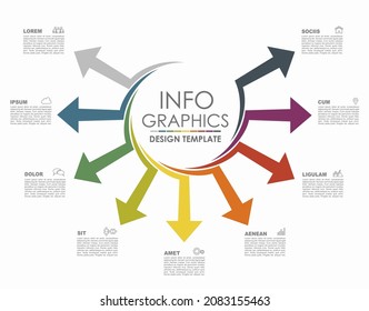 Infographic design template with place for your data. Vector illustration.