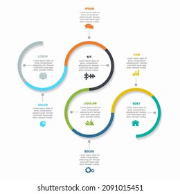 Infographic design template with place for your data. Vector illustration.