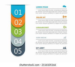 Infographic design template with place for your data. Vector illustration.
