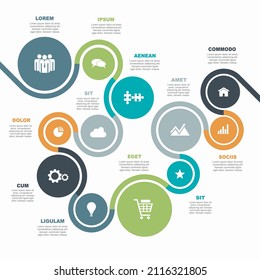 Infographic design template with place for your data. Vector illustration.