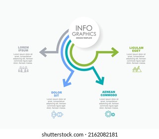 Plantilla de diseño infográfico con lugar para sus datos. Ilustración vectorial.
