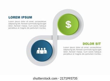 Infographic design template with place for your data. Vector illustration.
