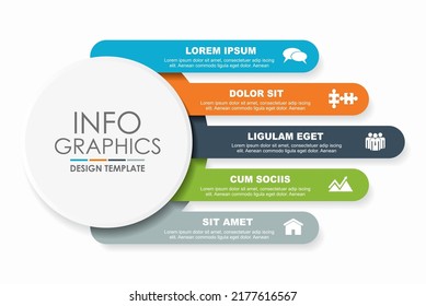 Infographic design template with place for your data. Vector illustration.