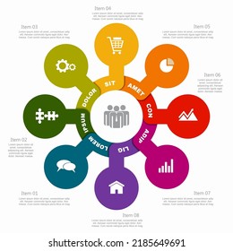 Infographic design template with place for your data. Vector illustration.