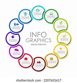 Infographic design template with place for your data. Vector illustration.